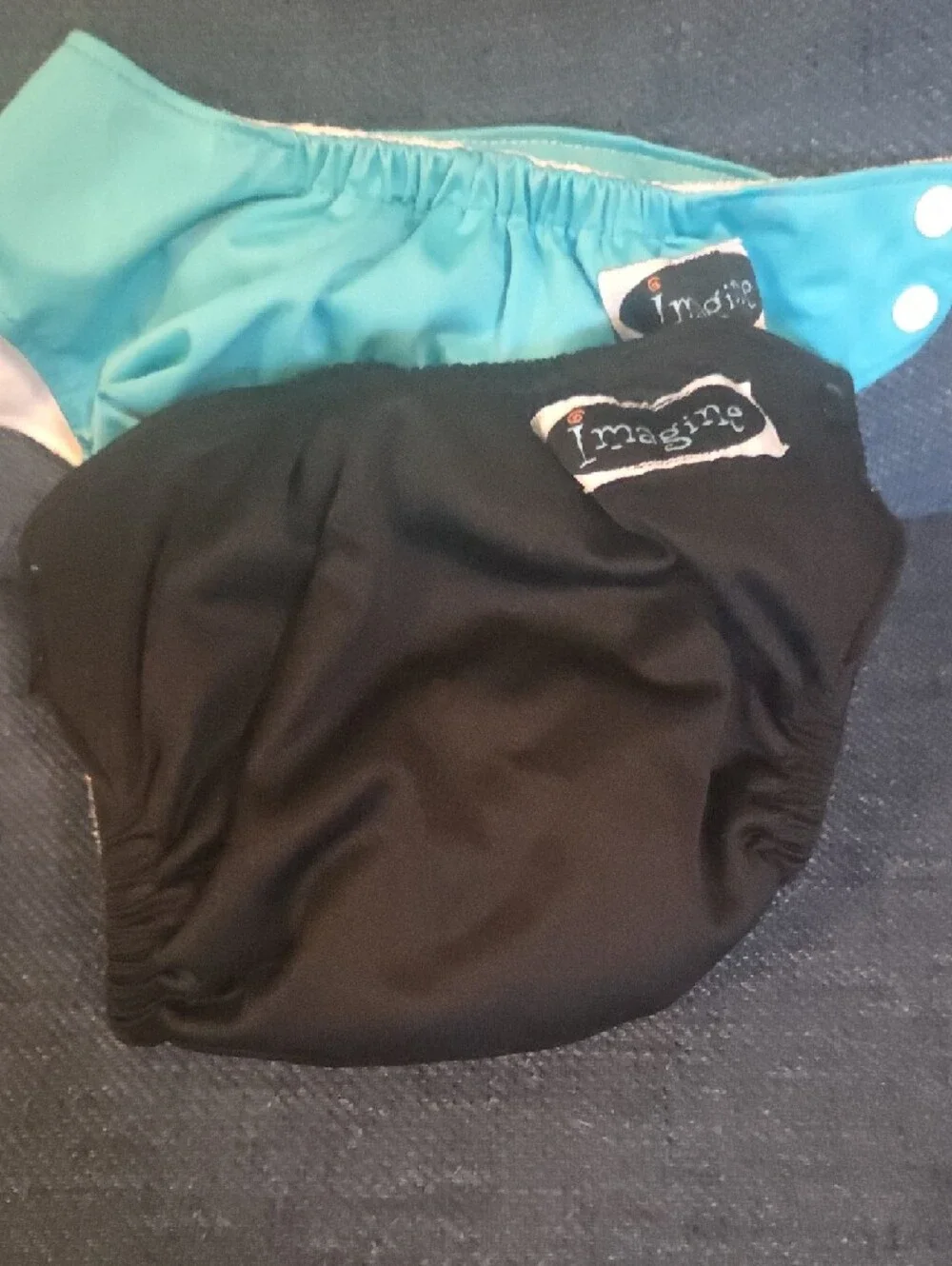 Imagine Cloth Diapers - Black & Aqua